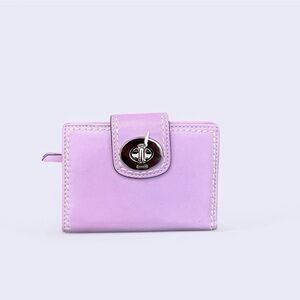Coach Lavender Wallet with Turn Lock Closure